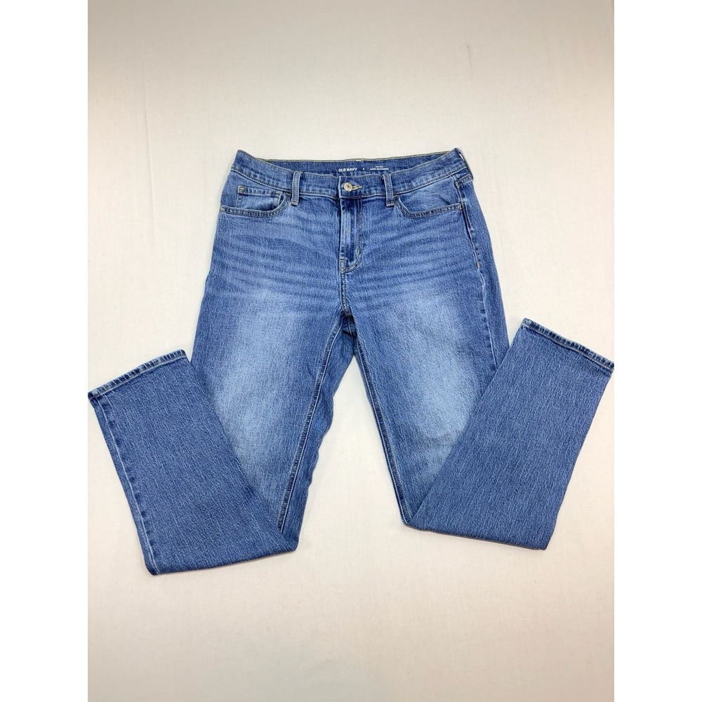 Old Navy Wow Boyfriend Jeans Medium Wash Mid Rise Denim Womens 6